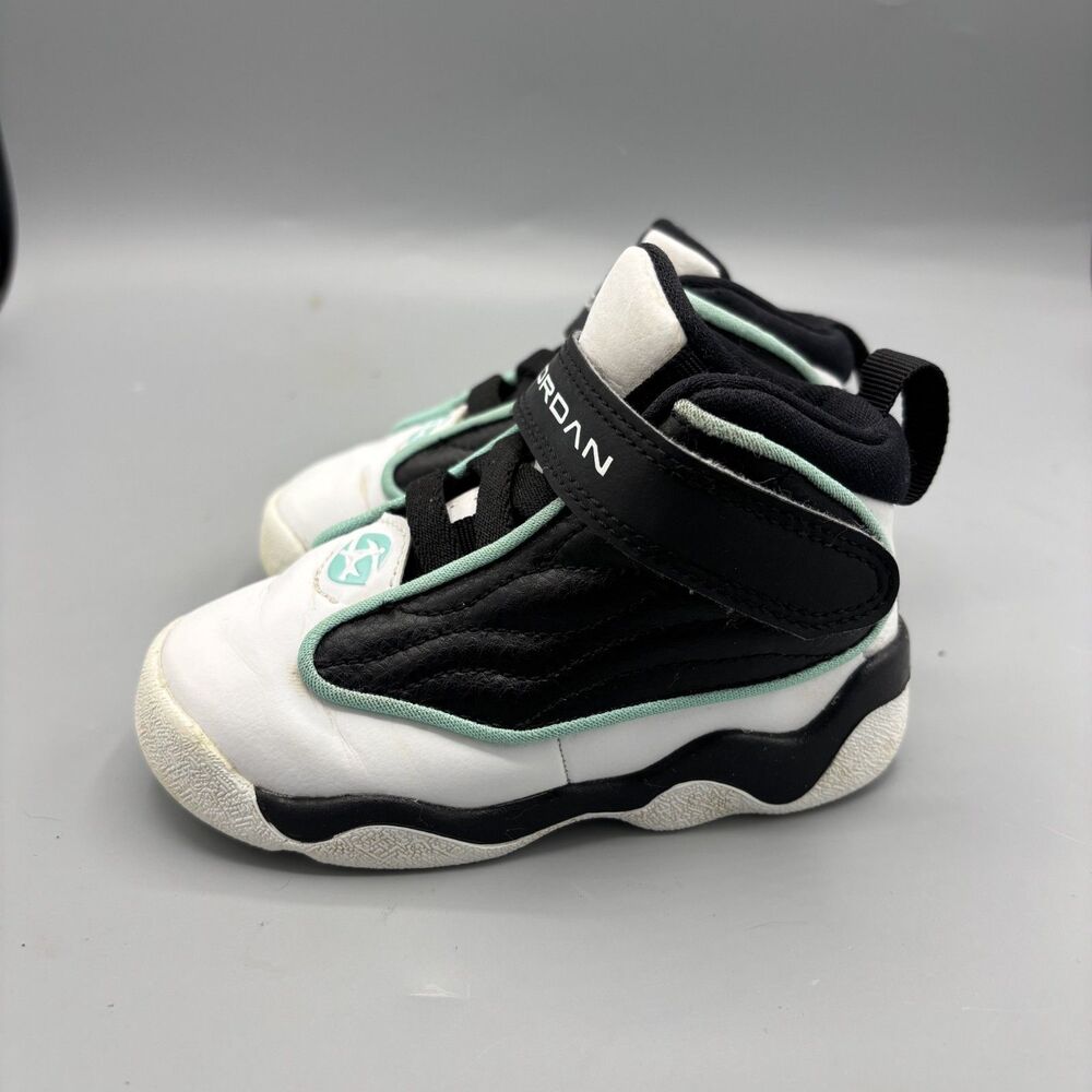 Jordan Pro Strong (TD) Sneaker Black White Tropical Twist Hook & Loop Size 6C - Picture 5 of 7